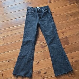 Zara Charcoal Flare Jeans